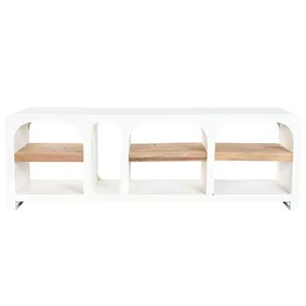 TV furniture Home ESPRIT White Natural 150 x 41 x 54 cm