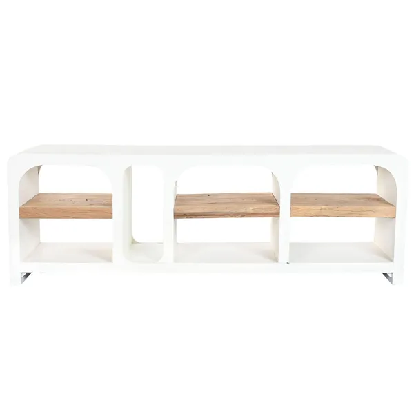 TV furniture Home ESPRIT White Natural 150 x 41 x 54 cm