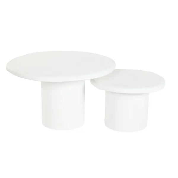 Set of 2 tables Home ESPRIT 75 x 75 x 35 cm