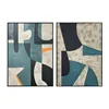 Canvas Home ESPRIT Black Green Urban 83 x 3,5 x 123 cm (2 Units)