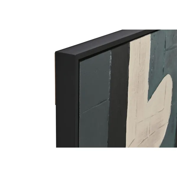 Canvas Home ESPRIT Black Green Urban 83 x 3,5 x 123 cm (2 Units)