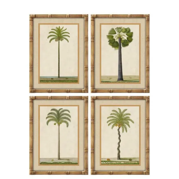 Painting Home ESPRIT Bamboo Crystal 45 x 2,5 x 60 cm (4 Units)