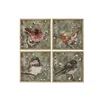Painting Home ESPRIT Crystal MDF Wood 50 x 2 x 50 cm
