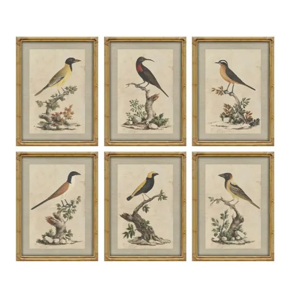 Painting Home ESPRIT Bamboo Crystal 45 x 3 x 60 cm (6 Units)