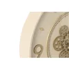 Wall Clock Home ESPRIT Beige Golden Crystal Iron 55,5 x 8,5 x 55,5 cm