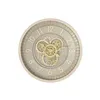 Wall Clock Home ESPRIT Beige Golden Crystal Iron 46 x 8,5 x 46 cm