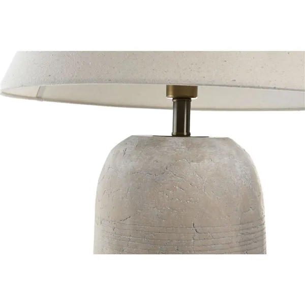 Desk lamp Home ESPRIT Beige Grey 50 W 220 V