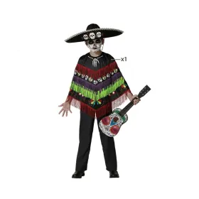 Lasten asut Musta Luuranko Poncho