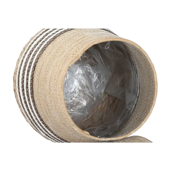 Planter Home ESPRIT Brown Bicoloured Fibre Urban 31 x 31 x 49 cm (3 Pieces)