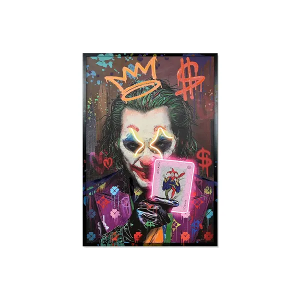 Canvas Home ESPRIT Black Loft 83 x 3 x 123 cm (2 Units)