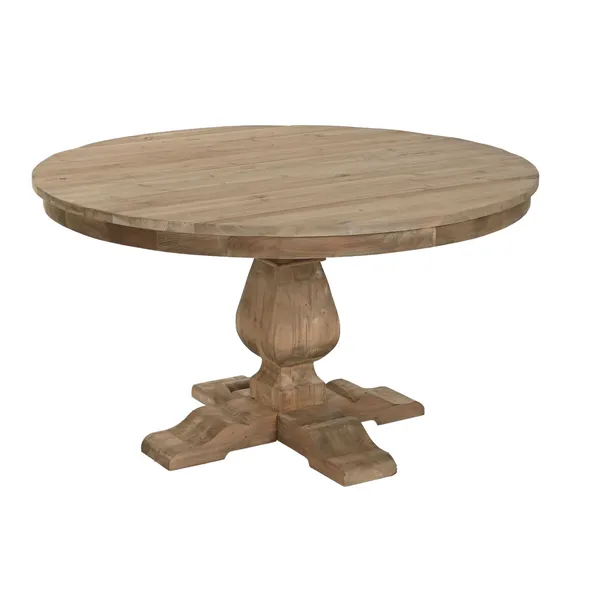 Dining Table Home ESPRIT Recycled Wood Fir wood 140 x 140 x 76 cm