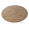Dining Table Home ESPRIT White Brown Iron MDF Wood 120 x 120 x 75 cm