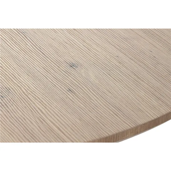 Dining Table Home ESPRIT White Brown Iron MDF Wood 120 x 120 x 75 cm