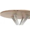 Dining Table Home ESPRIT White Brown Iron MDF Wood 120 x 120 x 75 cm