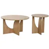Set of 2 tables Home ESPRIT Natural 75 x 75 x 45 cm