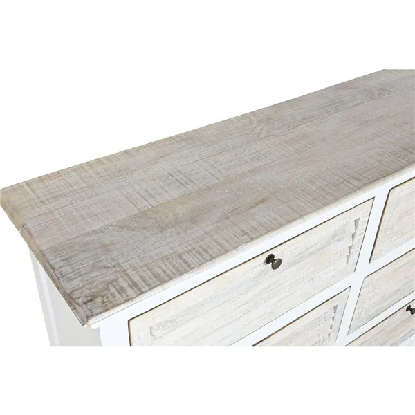Chest of drawers Home ESPRIT White Natural 150 x 40 x 100 cm
