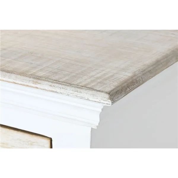 Chest of drawers Home ESPRIT White Natural 150 x 40 x 100 cm