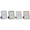 Photo frame Home ESPRIT Blue White Green Pink Crystal ABS Scandinavian (4 Units)