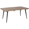 Dining Table Home ESPRIT Black Natural Iron Recycled Wood 180 x 90 x 76 cm
