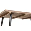 Dining Table Home ESPRIT Black Natural Iron Recycled Wood 180 x 90 x 76 cm