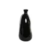 Vase Home ESPRIT Black Recycled glass 22 x 22 x 51 cm