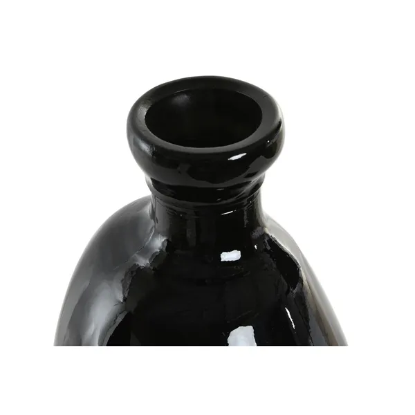 Vase Home ESPRIT Black Recycled glass 22 x 22 x 51 cm