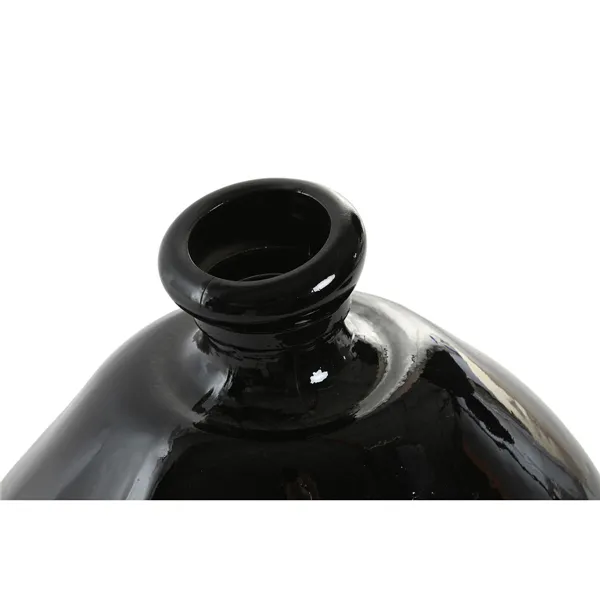 Vase Home ESPRIT Black Recycled glass 31 x 31 x 32 cm