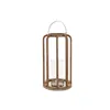 Candleholder Home ESPRIT Brown Silver Crystal Mango wood 30 x 30 x 53 cm
