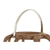 Candleholder Home ESPRIT Brown Silver Crystal Mango wood 30 x 30 x 53 cm