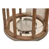 Candleholder Home ESPRIT Brown Silver Crystal Mango wood 30 x 30 x 53 cm