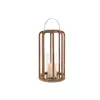 Candleholder Home ESPRIT Brown Silver Crystal Mango wood 30 x 30 x 53 cm