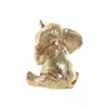 Decorative Figure Home ESPRIT Golden Elephant 13 x 12 x 14 cm (3 Units)