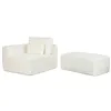 Sofa Home ESPRIT Cream Scandi 220 x 158 x 91 cm