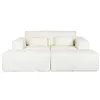 Sofa Home ESPRIT Cream Scandi 220 x 158 x 91 cm