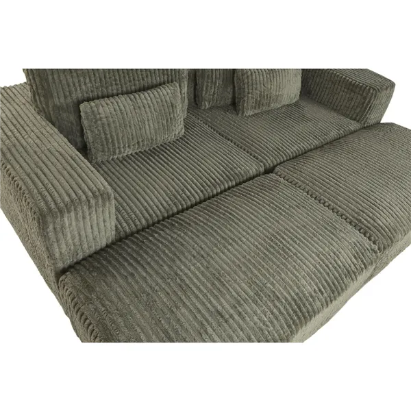 Sofa Home ESPRIT Green Scandi 220 x 158 x 91 cm