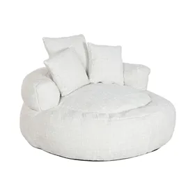 Armchair Home ESPRIT White 104 x 104 x 50 cm