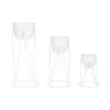 Planter Home ESPRIT White Metal Urban 38 x 38 x 80 cm (3 Pieces)