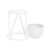 Planter Home ESPRIT White Metal Urban 38 x 38 x 80 cm (3 Pieces)