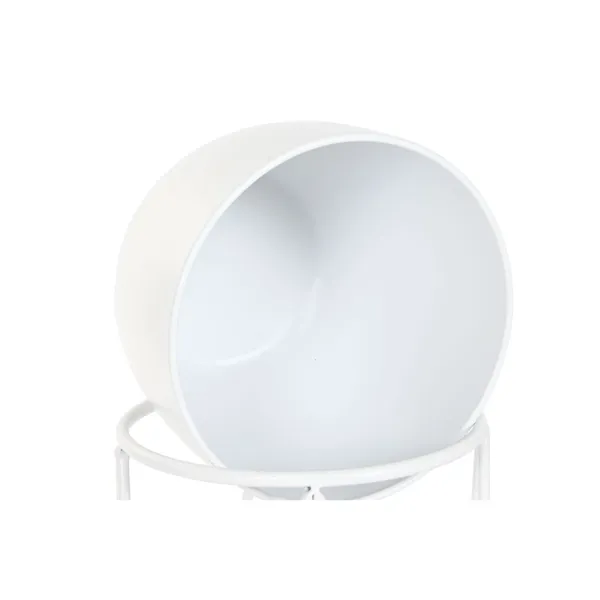 Planter Home ESPRIT White Metal Urban 38 x 38 x 80 cm (3 Pieces)