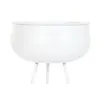 Planter Home ESPRIT White Metal Urban 34 x 34 x 70 cm (2 Pieces)