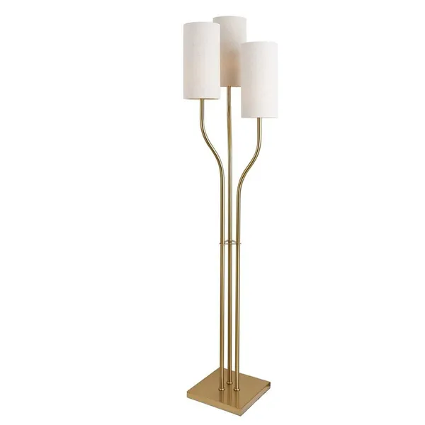 Floor Lamp Home ESPRIT Beige Golden