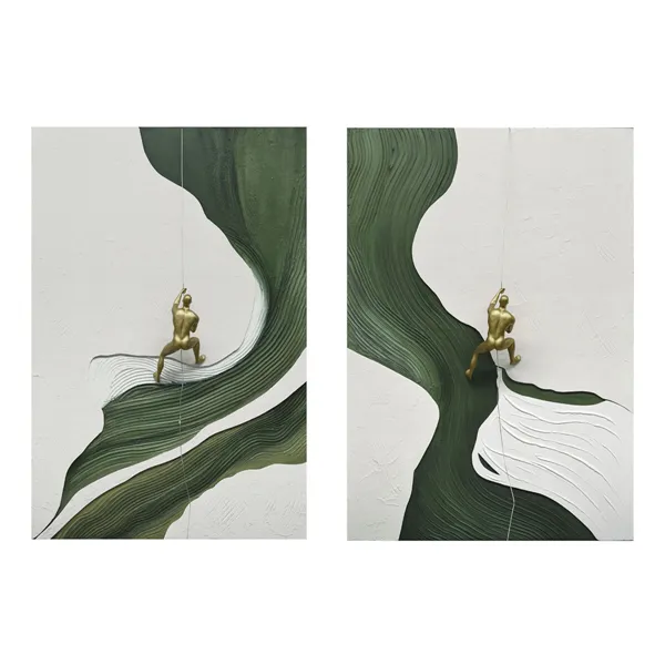 Canvas Home ESPRIT Resin Canvas 80 x 3,5 x 120 cm