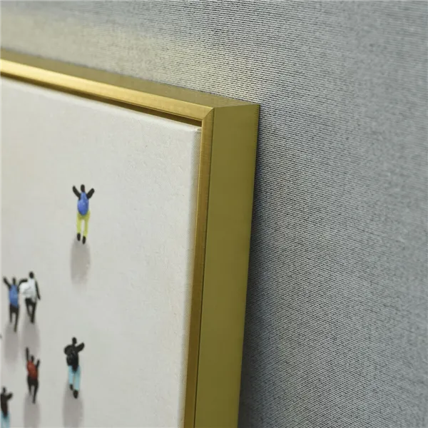 Canvas Home ESPRIT Resin polystyrene Canvas 80 x 3,5 x 80 cm