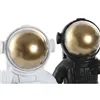 Decorative Figure Home ESPRIT White Black Golden Astronaut 20 x 13 x 27 cm (2 Units)