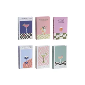 Decorative box Home ESPRIT Multicolour Cardboard (6 Units)
