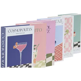 Decorative box Home ESPRIT Multicolour Cardboard (6 Units)