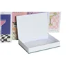 Decorative box Home ESPRIT Multicolour Cardboard (6 Units)