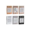 Book-shaped safe Home ESPRIT Multicolour Cardboard (6 Units)