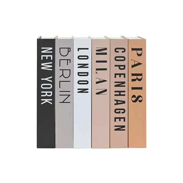 Book-shaped safe Home ESPRIT Multicolour Cardboard (6 Units)