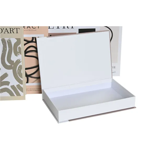 Book-shaped safe Home ESPRIT Multicolour Cardboard (6 Units)